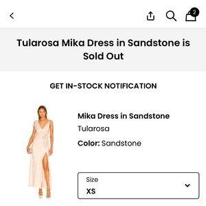 Tularosa Champagne Maxi Dress